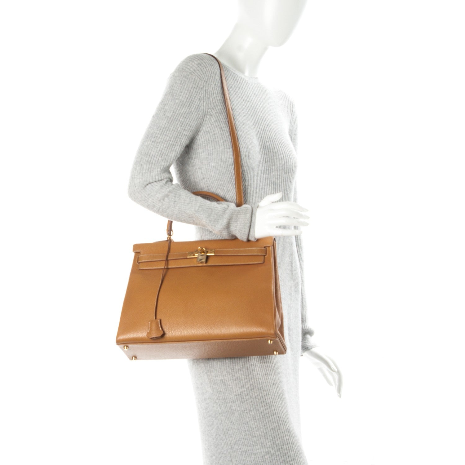 Hermes Ardennes Kelly Retourne 35 Gold 2 of 26