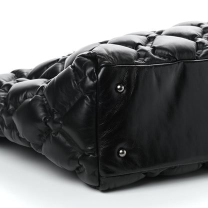 Chanel Calfskin Quilted Large Chesterfield Tote Black 8 of 10