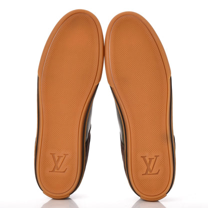 Louis Vuitton Suede Calfskin Dream On Sneakers 11 Brown Olive 7 of 11