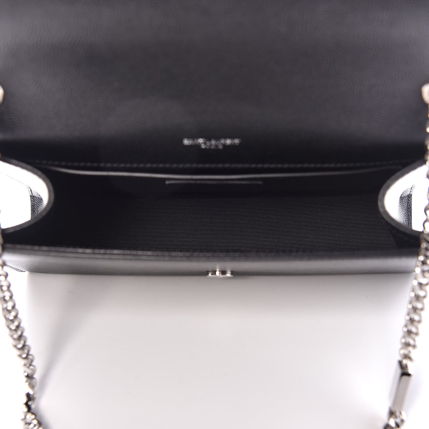 Grain De Poudre Medium Classic Monogram Kate Satchel Black