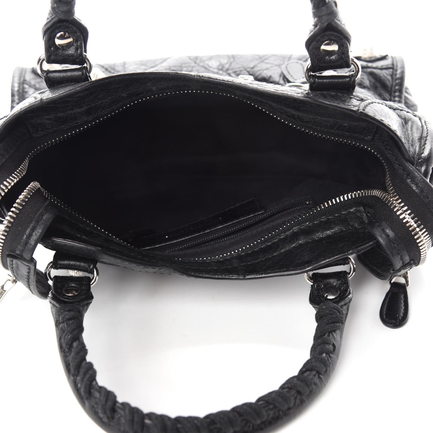 Agneau Giant 12 Silver Hardware Mini City Black