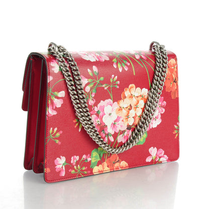 Gucci Calfskin Blooms Print Medium Dionysus Shoulder Bag Romantic Cherry Multicolor 3 of 7