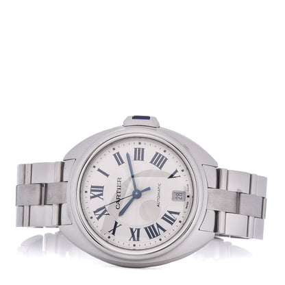 Cartier Stainless Steel 35mm Cle De Automatic Watch 3 of 6