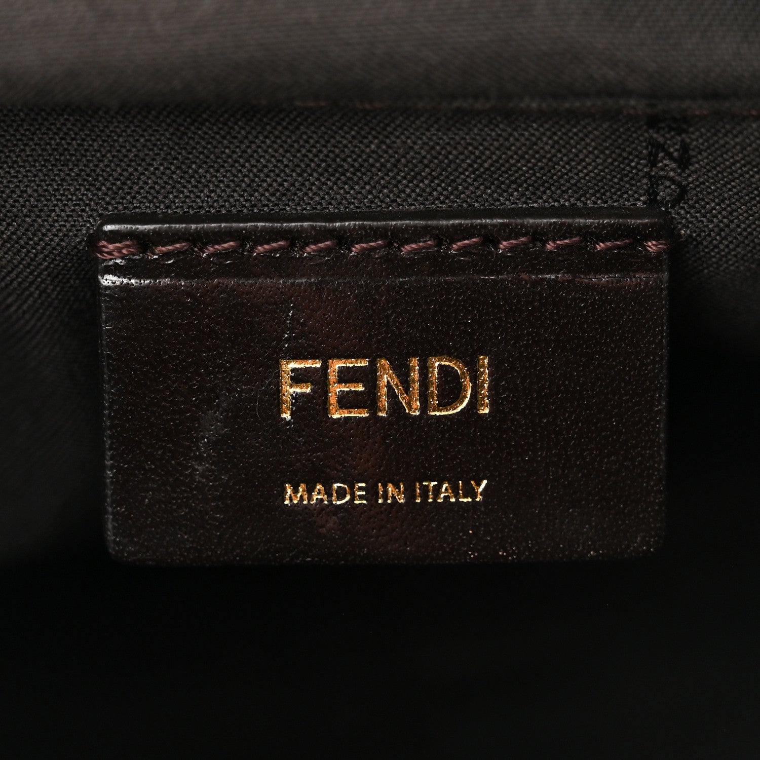 Fendi Zucca Vitello Artic Small Messenger Bag Tobacco Castagna 6 of 11