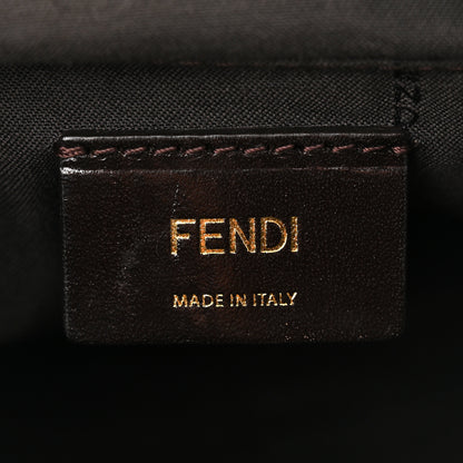 Fendi Zucca Vitello Artic Small Messenger Bag Tobacco Castagna 6 of 11