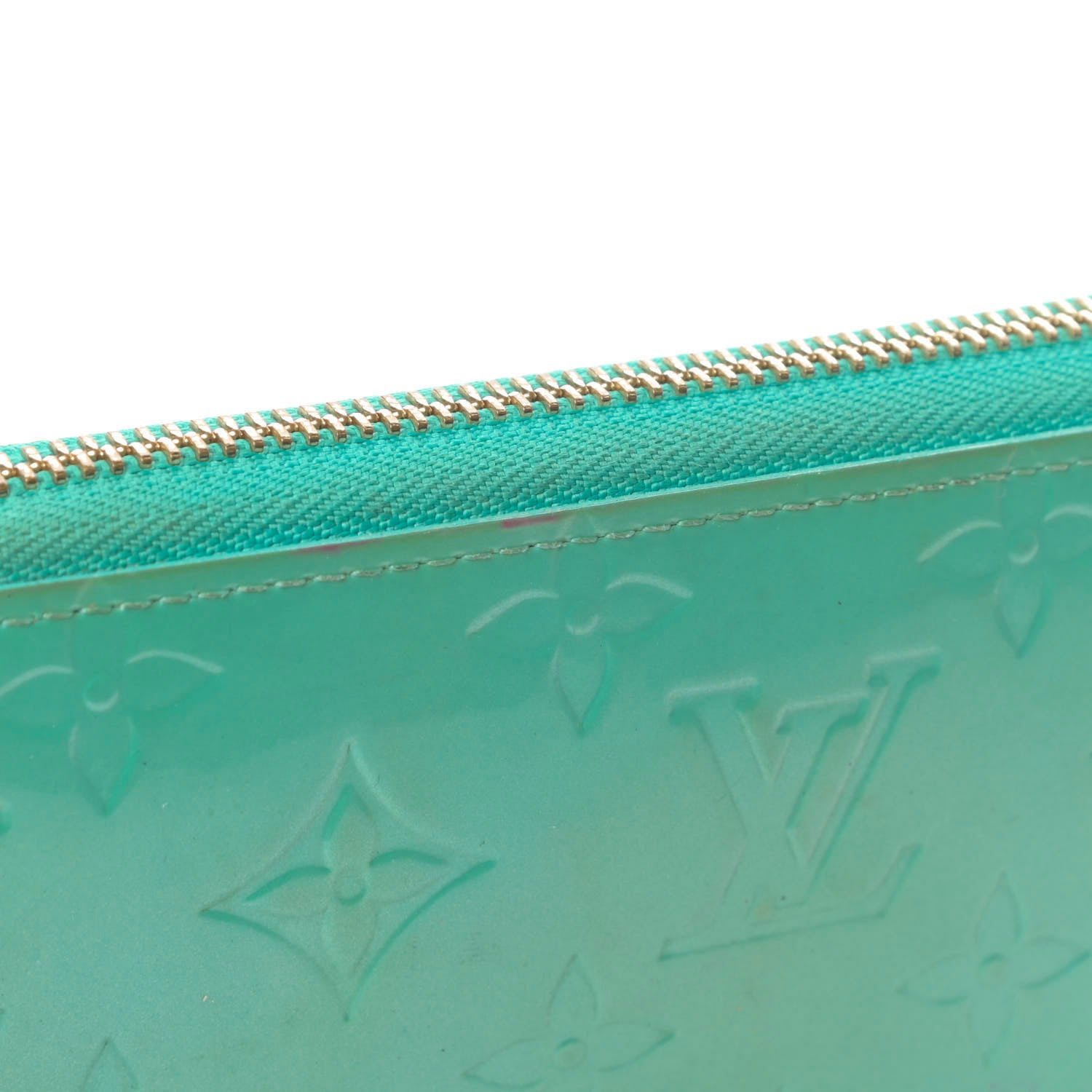 Louis Vuitton Vernis Zippy Wallet Blue Lagon 13 of 17
