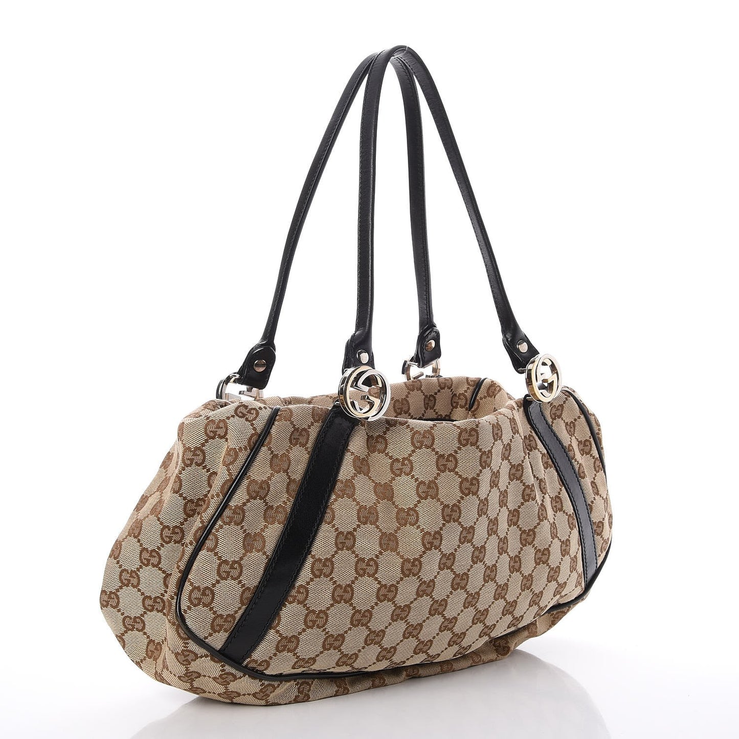 Monogram Medium GG Twins Tote Brown