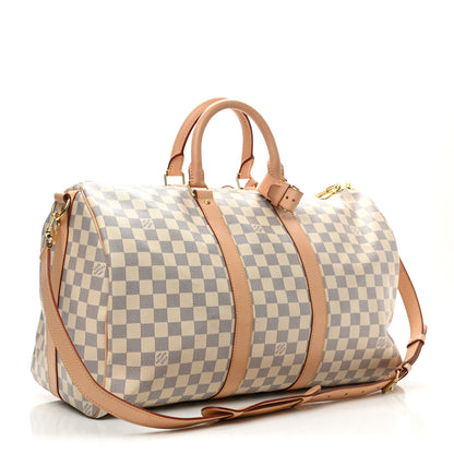 Louis Vuitton Damier Azur Keepall Bandouliere 45 3 of 15
