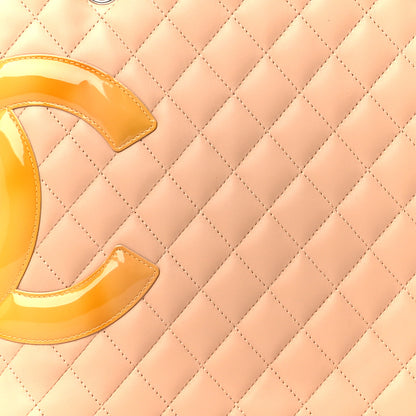 Chanel Calfskin Quilted Large Cambon Tote Beige 8 of 10
