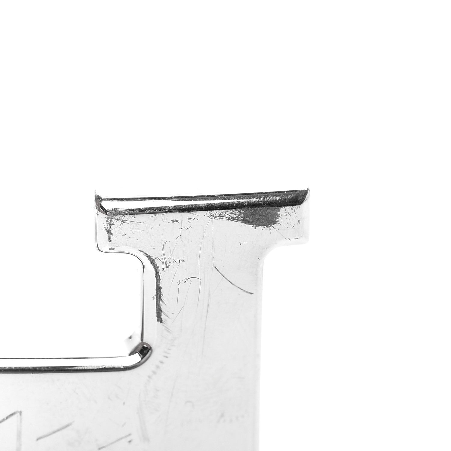 Hermes Polished Palladium 32mm H Belt Buckle Silver 4 of 5