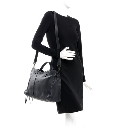 Balenciaga Veau Soyeux Perforated Blackout Hardware City Black 2 of 15