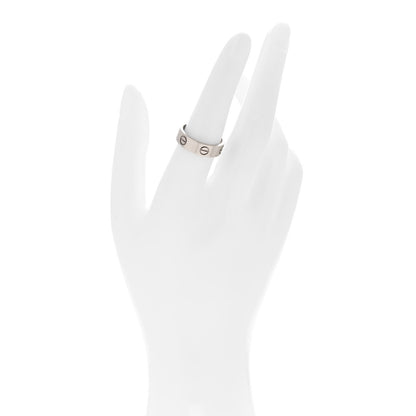 Cartier 18K White Gold 5.5mm LOVE Ring 54 7 2 of 4