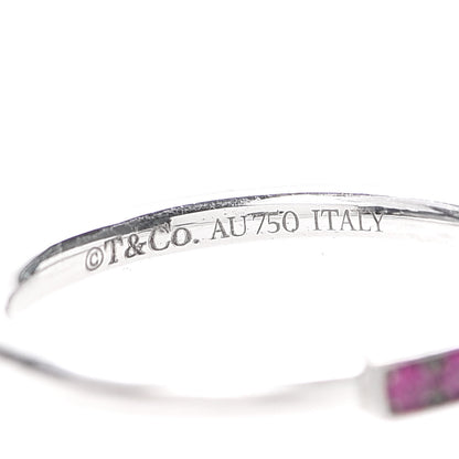 Tiffany 18K White Gold Ruby T Wire Ring 49 4.75 4 of 5