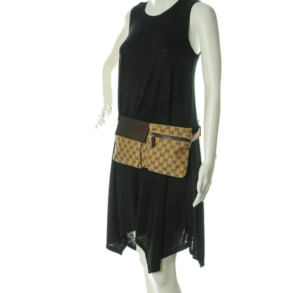 Gucci Monogram Web Belt Bag Dark Brown 2 of 7