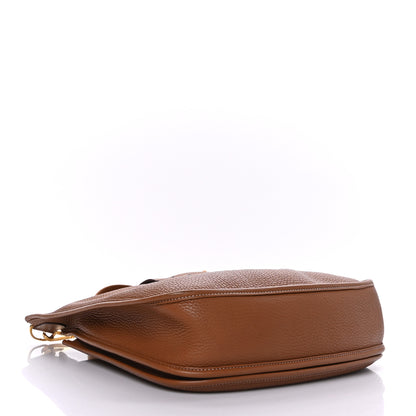 Hermes Taurillon Clemence Evelyne III PM Gold 4 of 11