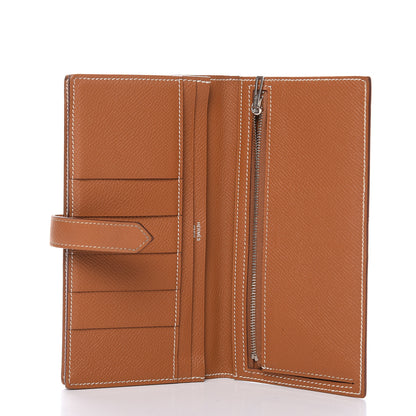 Hermes Epsom Bearn Gusset Wallet Gold 5 of 13