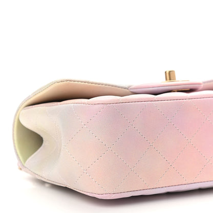 Chanel Lambskin Quilted Ombre Mini Top Handle Rectangular Flap Pink Multicolor 8 of 10