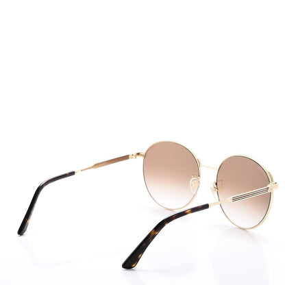 Gucci Web Round Sunglasses GG0206SK Gold 3 of 7