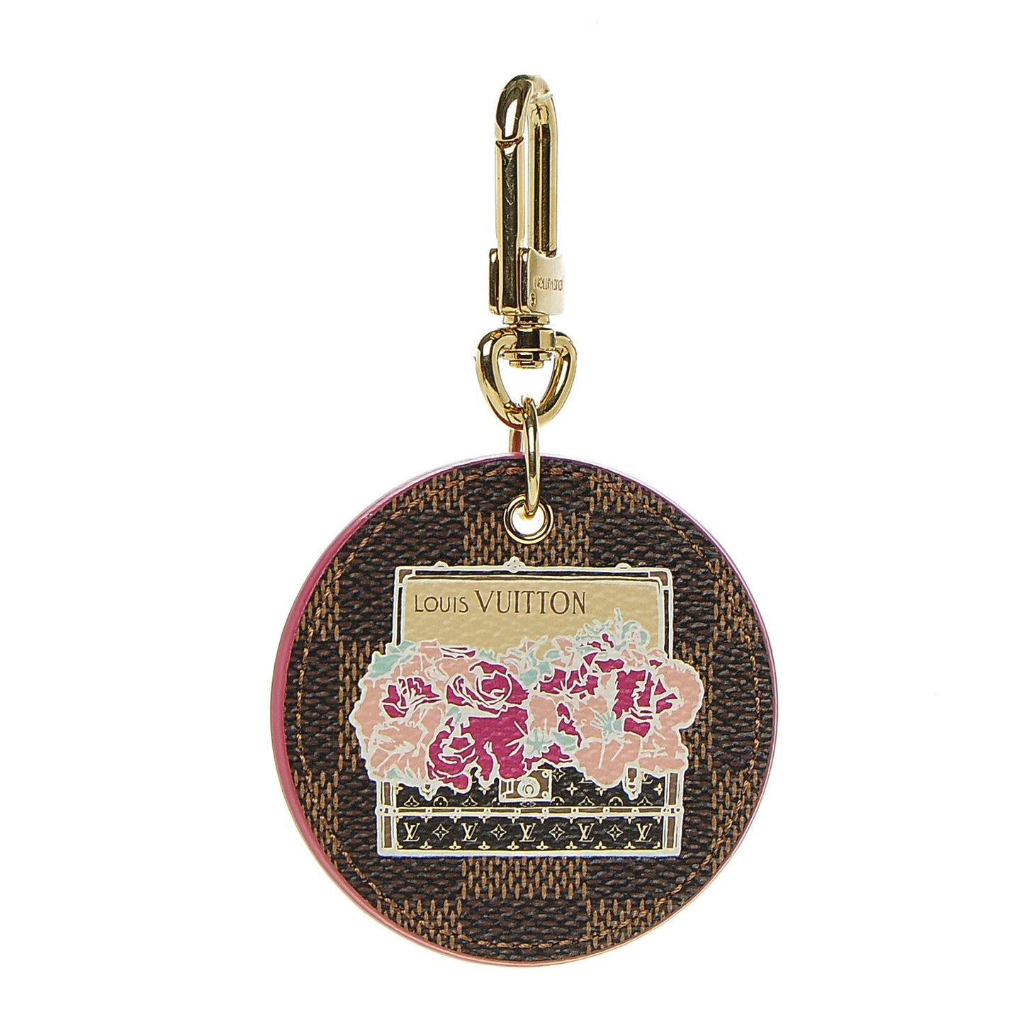 Damier Ebene Illustre Posies Bag Charm