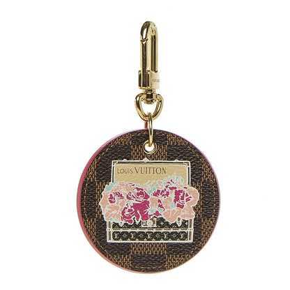 Louis Vuitton Damier Ebene Illustre Posies Bag Charm 1 of 5