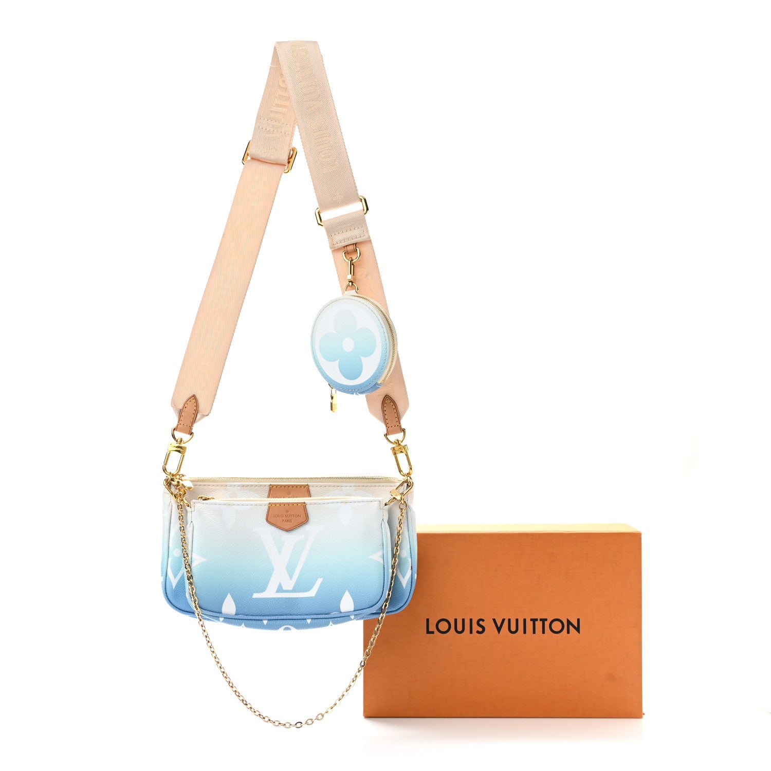 Louis Vuitton Monogram Giant By The Pool Multi Pochette Accessories Blue 18 of 18