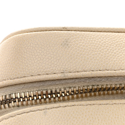 Chanel Caviar Quilted Small In & Out Camera Case White 11 of 12