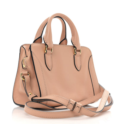 Alexander McQueen Pebbled Calfskin Mini Skull Padlock Zip Around Tote Boudoir 3 of 8