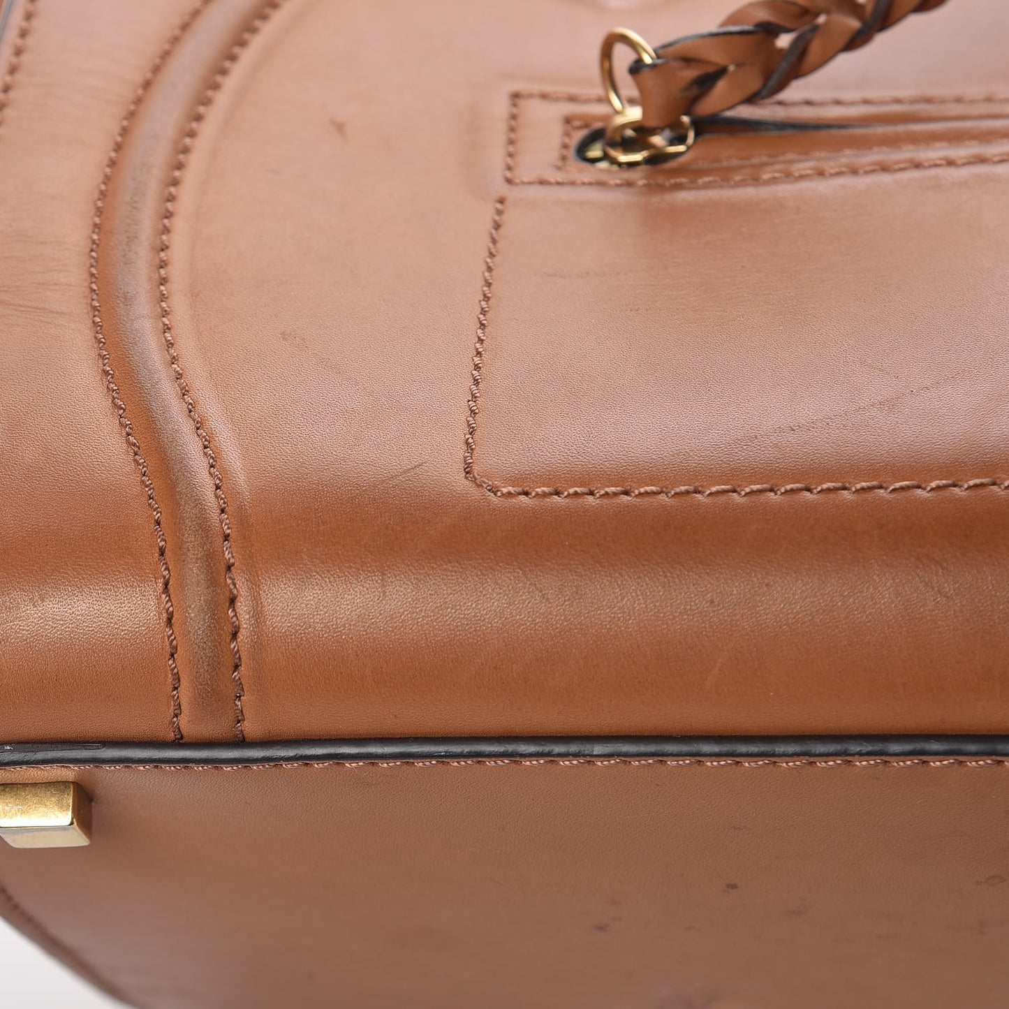 Natural Calfskin Medium Phantom Luggage Tan