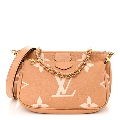 Louis Vuitton Empreinte Monogram Giant Multi Pochette Accessories Arizona Creme 1 of 10