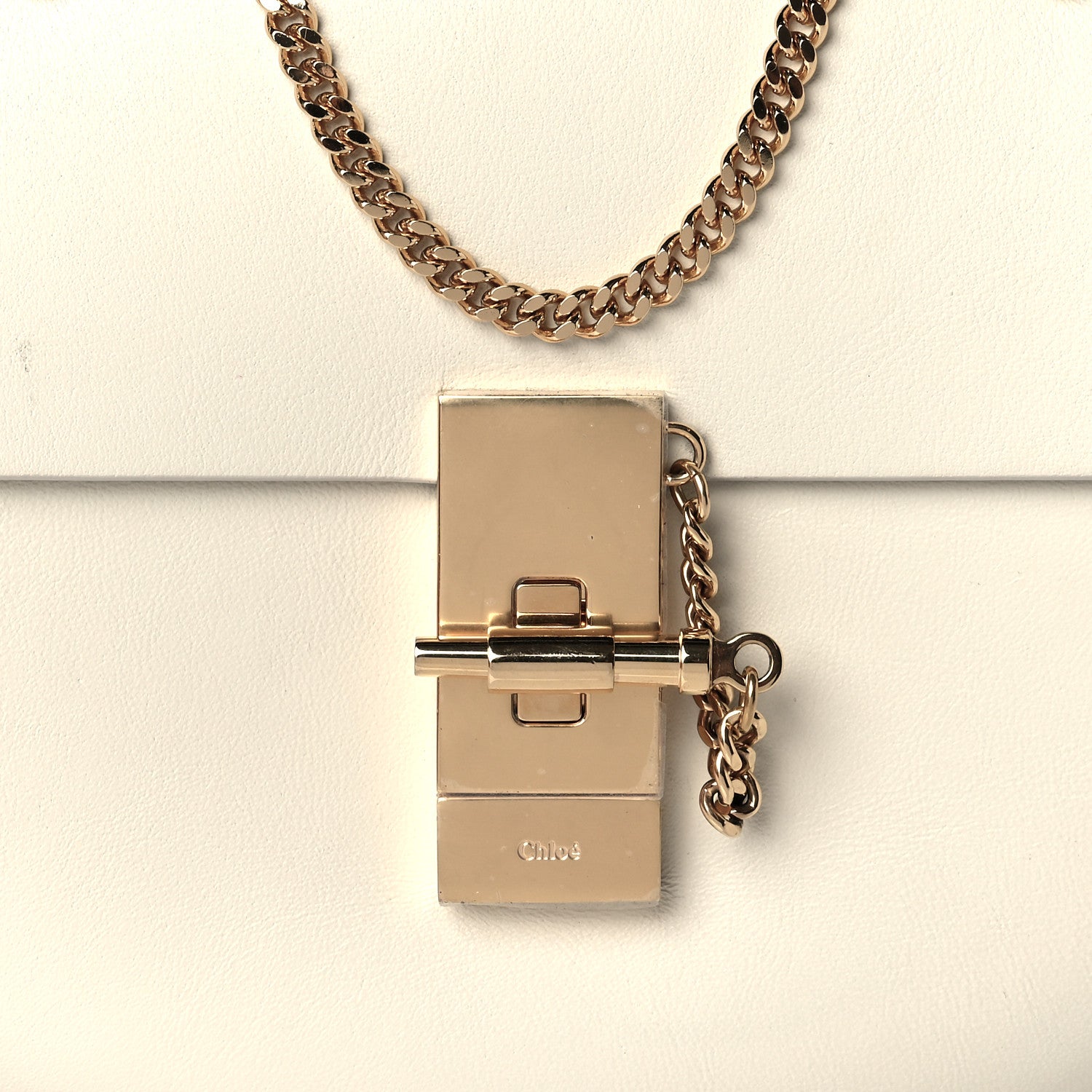 Chloe Calfskin Mini Drew Shoulder Bag White 10 of 14