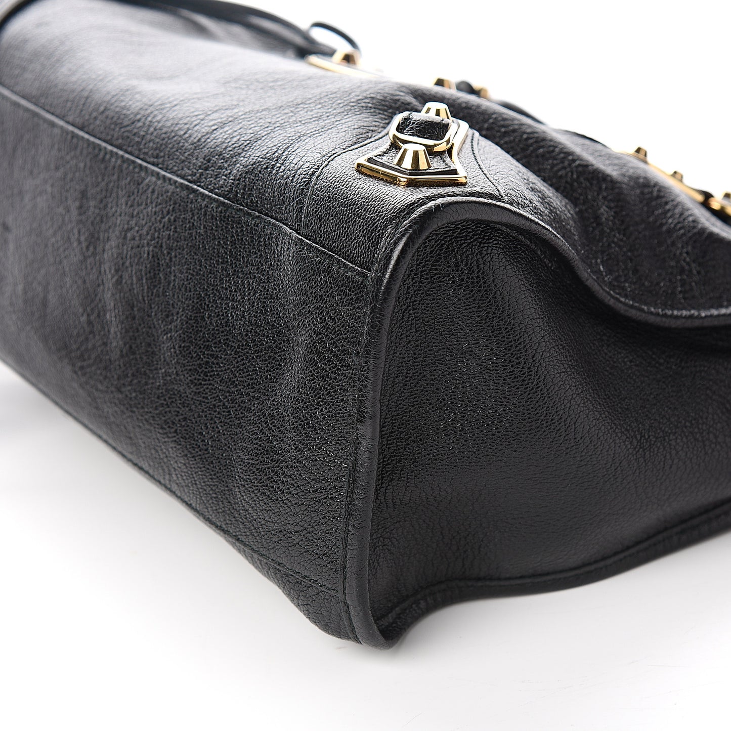 Chevre Gold Metallic Edge Hardware City Black