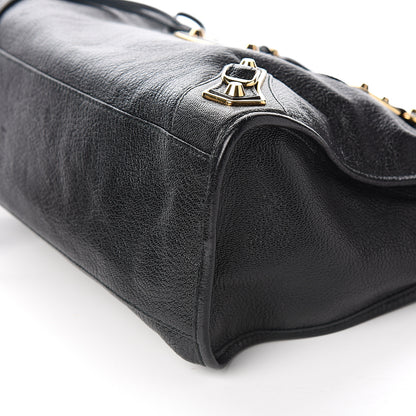 Balenciaga Chevre Gold Metallic Edge Hardware City Black 9 of 9