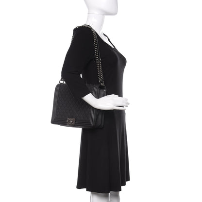 Chanel Calfskin Quilted Large Boy Flap Black 2 of 9