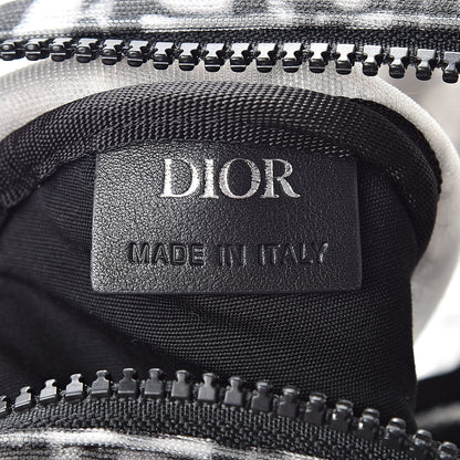 Christian Dior Technical Fabric Calfskin Oblique Roller Shoulder Bag Black 6 of 10