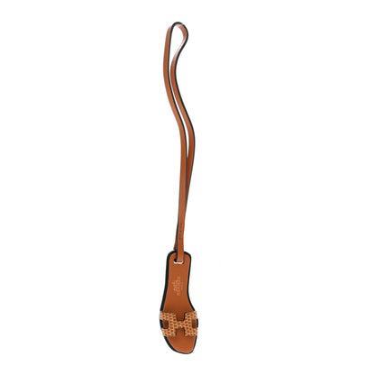 Hermes Lizard Butler Calfskin Hunter Oran Nano Bag Charm Sesame Naturel 1 of 4