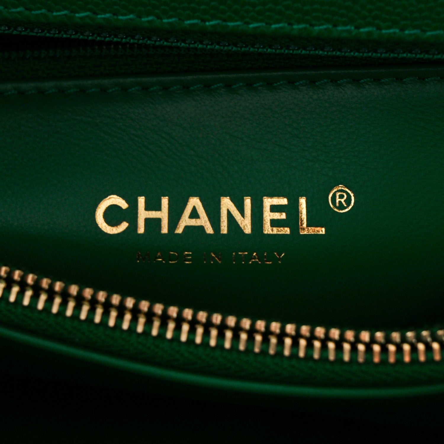 Chanel Caviar Quilted Small Coco Handle Flap Green 6 of 11