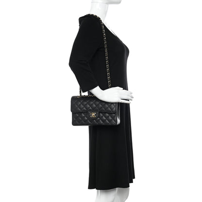 Chanel Caviar Quilted Small Double Flap Black 2 of 17