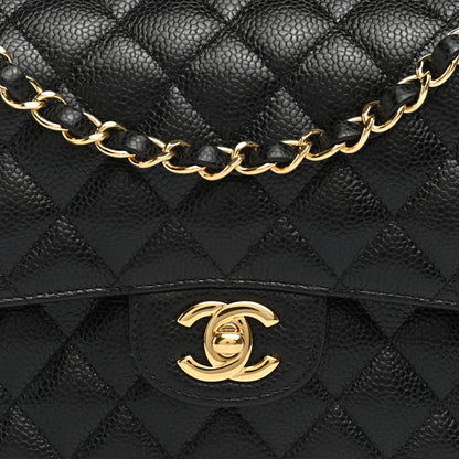 Chanel Caviar Quilted Medium Double Flap Black 8 of 12