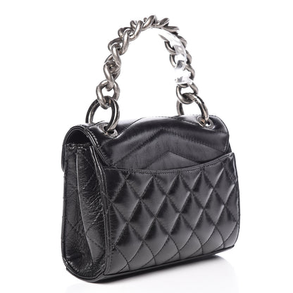 Chanel Aged Calfskin Quilted Mad About Quilting Mini Flap Black 3 of 10
