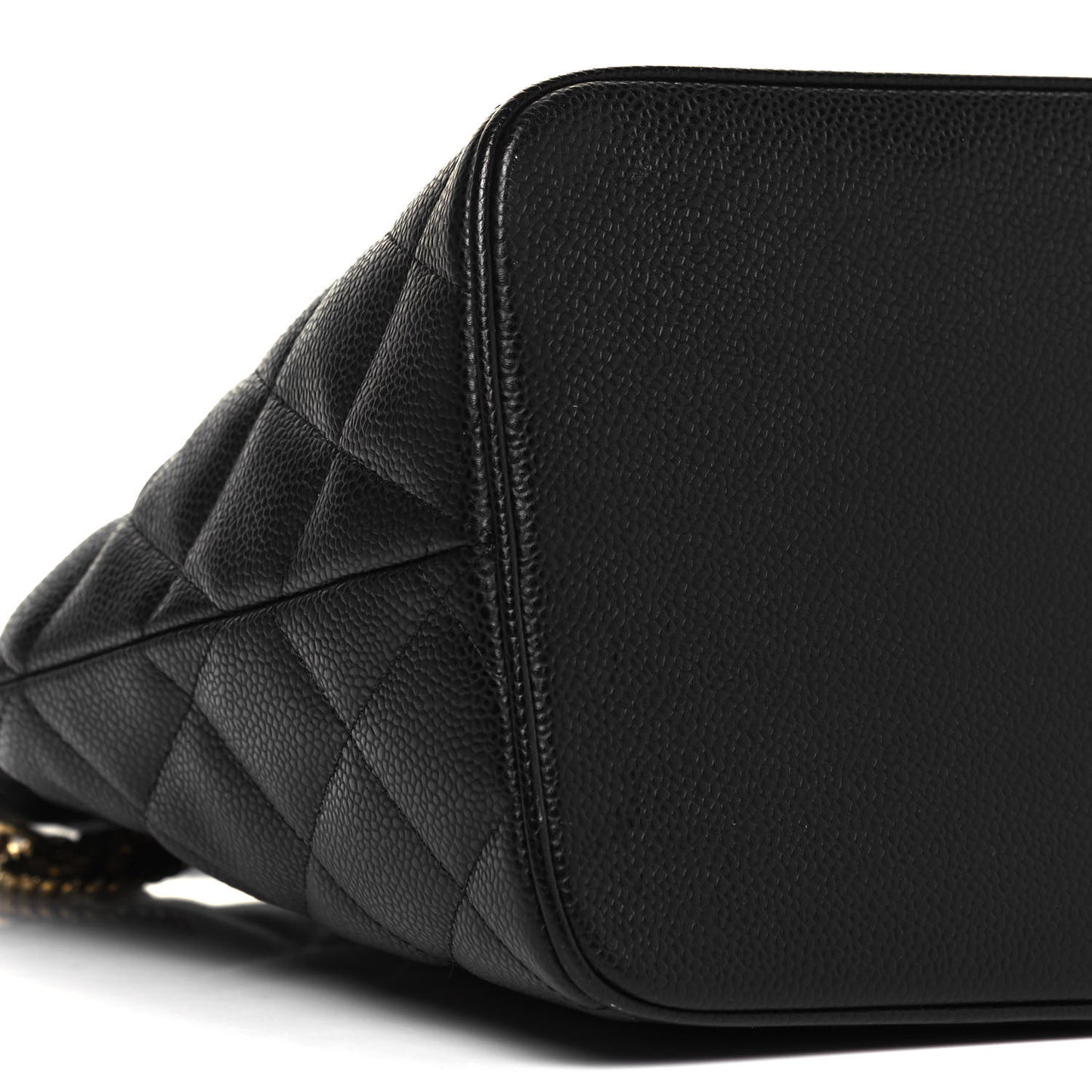 Caviar Quilted Medallion Tote Black