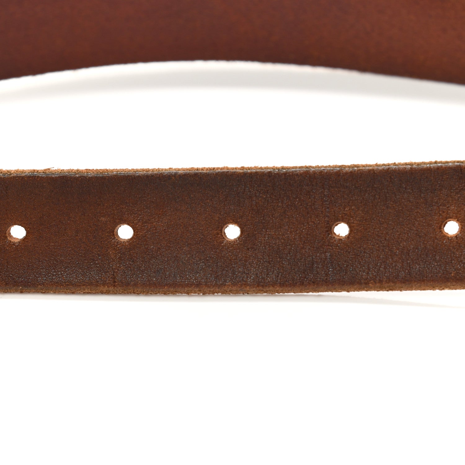 Gucci Cuoio Toscano Nickel Double G 30mm Belt 75 30 Cuir 3 of 6