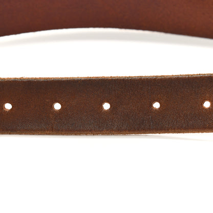 Gucci Cuoio Toscano Nickel Double G 30mm Belt 75 30 Cuir 3 of 6