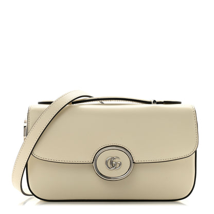 Gucci Senna Calfskin Petite GG Top Handle Shoulder Bag Mystic White 1 of 13