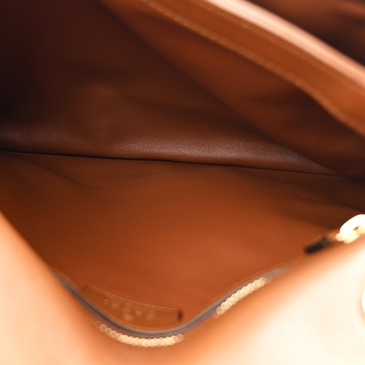Roxy Calfskin Web Medium Blondie Shoulder Flap Bag Cuir