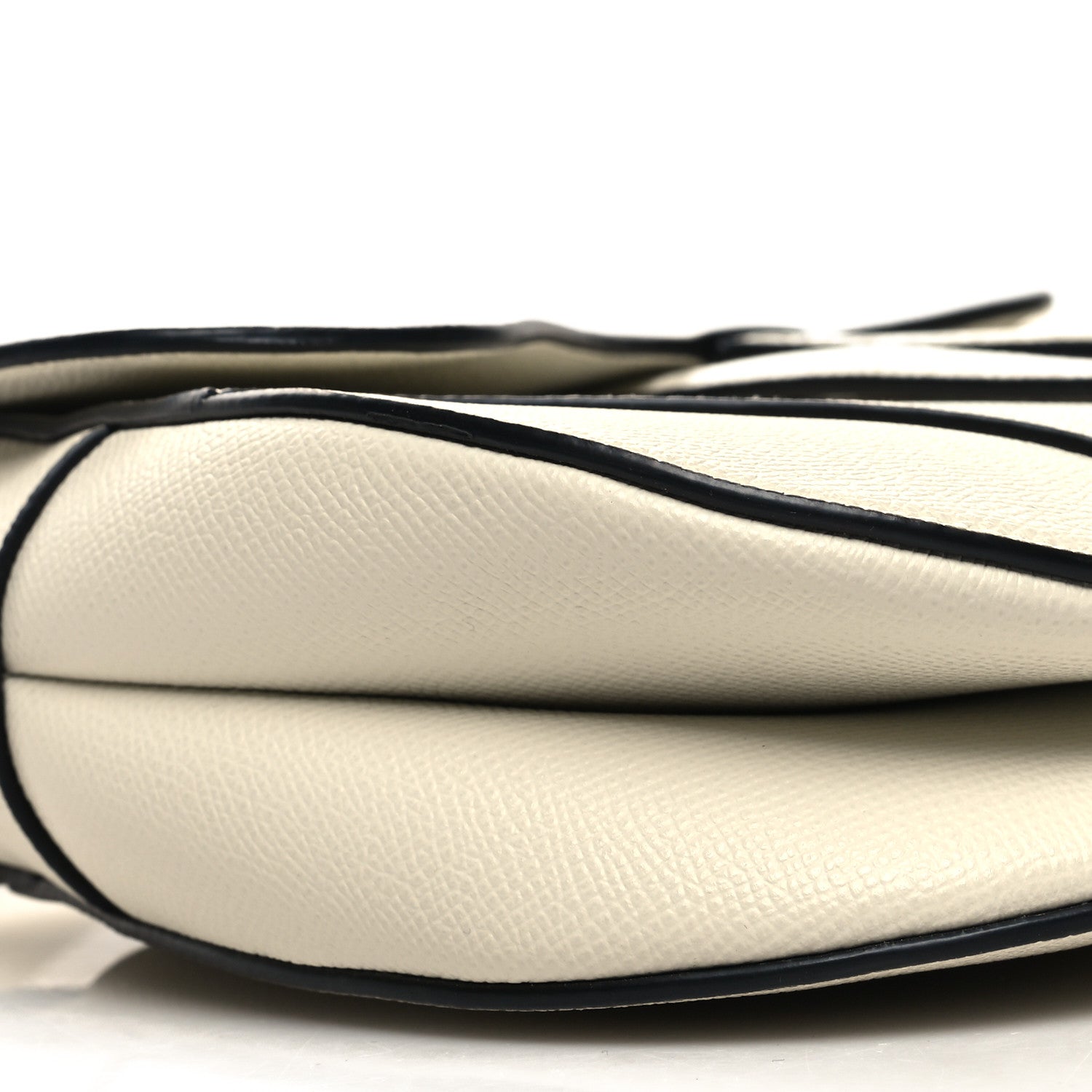 Christian Dior Grained Calfskin Saddle Bag With Strap Latte 9 of 11