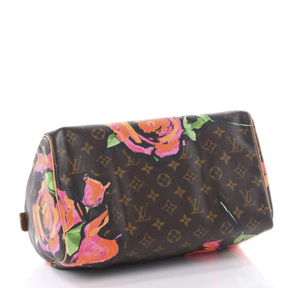 Louis Vuitton Monogram Roses Speedy 30 3 of 11