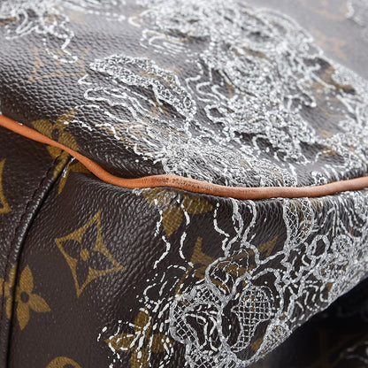 Louis Vuitton Monogram Dentelle Batignolles Horizontal Silver 9 of 12