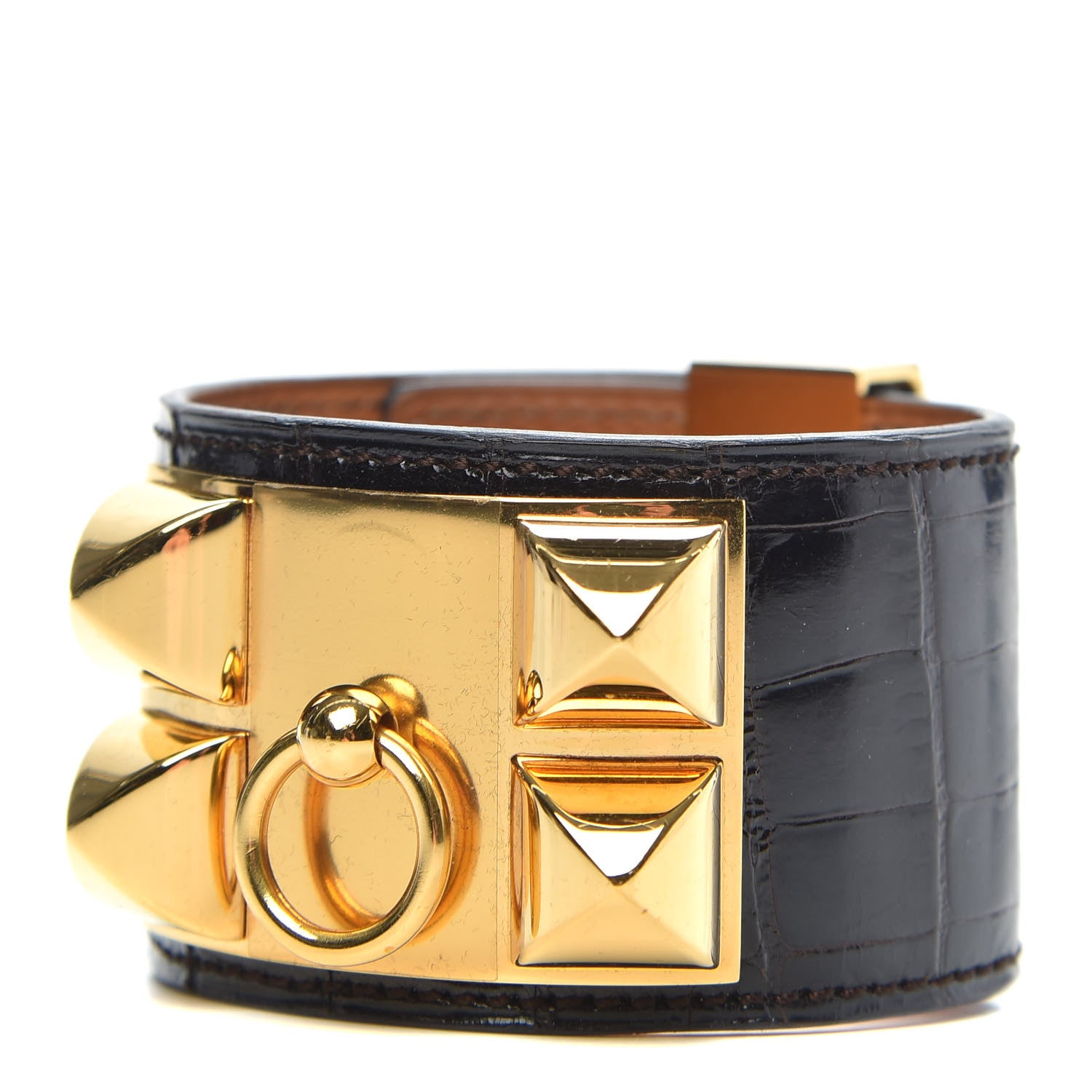 Hermes Shiny Alligator Collier de Chien CDC Bracelet S Ebene 1 of 6