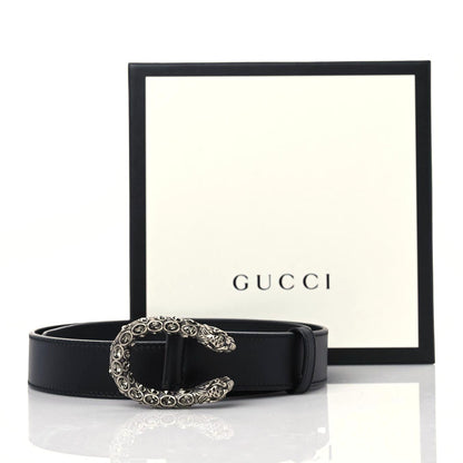 Gucci Moon Calfskin Crystal Dionysus 30mm Belt 75 30 Black Black Diamond 6 of 6