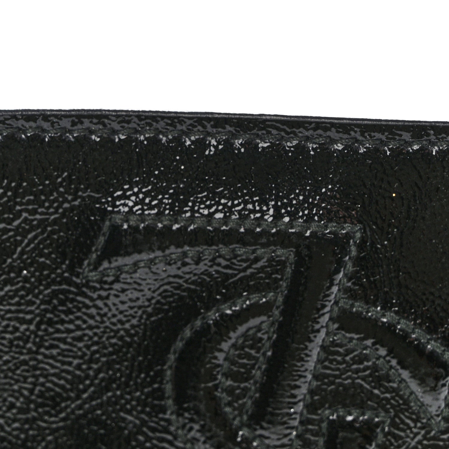 Saint Laurent Textured Patent Monogram Large Belle De Jour Clutch Black 8 of 9